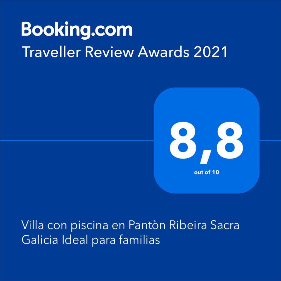 Villa Con Piscina En Panton Ribeira Sacra Galicia Ideal Para Familias Exteriör bild